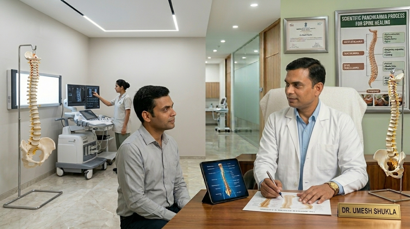Dr. Umesh Shukla consulting a patient — Mahakal Neuro Wellness Center Ujjain